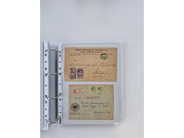 1920/23, umfangreiche Sammlung mit über 4600 Briefen, Karten und Ganzsachen. Dabei interessante Frankaturen, Blockeinheiten, 