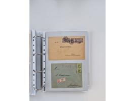 1920/23, umfangreiche Sammlung mit über 4600 Briefen, Karten und Ganzsachen. Dabei interessante Frankaturen, Blockeinheiten, 