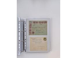 1920/23, umfangreiche Sammlung mit über 4600 Briefen, Karten und Ganzsachen. Dabei interessante Frankaturen, Blockeinheiten, 