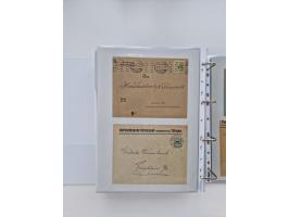 1920/23, umfangreiche Sammlung mit über 4600 Briefen, Karten und Ganzsachen. Dabei interessante Frankaturen, Blockeinheiten, 