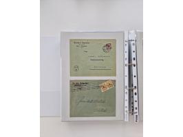 1920/23, umfangreiche Sammlung mit über 4600 Briefen, Karten und Ganzsachen. Dabei interessante Frankaturen, Blockeinheiten, 