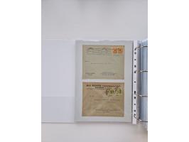 1920/23, umfangreiche Sammlung mit über 4600 Briefen, Karten und Ganzsachen. Dabei interessante Frankaturen, Blockeinheiten, 