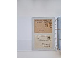 1920/23, umfangreiche Sammlung mit über 4600 Briefen, Karten und Ganzsachen. Dabei interessante Frankaturen, Blockeinheiten, 