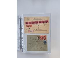 1920/23, umfangreiche Sammlung mit über 4600 Briefen, Karten und Ganzsachen. Dabei interessante Frankaturen, Blockeinheiten, 