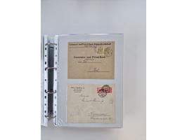 1920/23, umfangreiche Sammlung mit über 4600 Briefen, Karten und Ganzsachen. Dabei interessante Frankaturen, Blockeinheiten, 