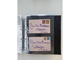 1920/23, umfangreiche Sammlung mit über 4600 Briefen, Karten und Ganzsachen. Dabei interessante Frankaturen, Blockeinheiten, 