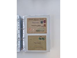 1920/23, umfangreiche Sammlung mit über 4600 Briefen, Karten und Ganzsachen. Dabei interessante Frankaturen, Blockeinheiten, 