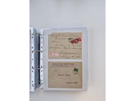 1920/23, umfangreiche Sammlung mit über 4600 Briefen, Karten und Ganzsachen. Dabei interessante Frankaturen, Blockeinheiten, 