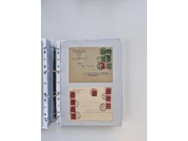 1920/23, umfangreiche Sammlung mit über 4600 Briefen, Karten und Ganzsachen. Dabei interessante Frankaturen, Blockeinheiten, 