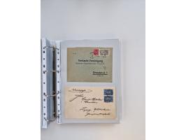 1920/23, umfangreiche Sammlung mit über 4600 Briefen, Karten und Ganzsachen. Dabei interessante Frankaturen, Blockeinheiten, 