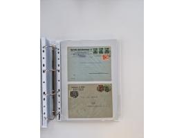 1920/23, umfangreiche Sammlung mit über 4600 Briefen, Karten und Ganzsachen. Dabei interessante Frankaturen, Blockeinheiten, 