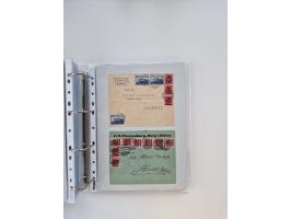 1920/23, umfangreiche Sammlung mit über 4600 Briefen, Karten und Ganzsachen. Dabei interessante Frankaturen, Blockeinheiten, 