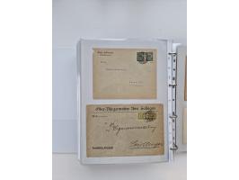1920/23, umfangreiche Sammlung mit über 4600 Briefen, Karten und Ganzsachen. Dabei interessante Frankaturen, Blockeinheiten, 