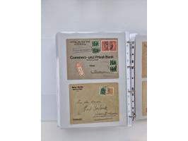 1920/23, umfangreiche Sammlung mit über 4600 Briefen, Karten und Ganzsachen. Dabei interessante Frankaturen, Blockeinheiten, 