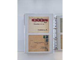 1920/23, umfangreiche Sammlung mit über 4600 Briefen, Karten und Ganzsachen. Dabei interessante Frankaturen, Blockeinheiten, 