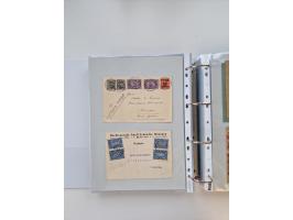 1920/23, umfangreiche Sammlung mit über 4600 Briefen, Karten und Ganzsachen. Dabei interessante Frankaturen, Blockeinheiten, 