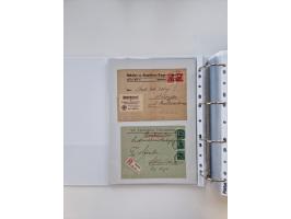 1920/23, umfangreiche Sammlung mit über 4600 Briefen, Karten und Ganzsachen. Dabei interessante Frankaturen, Blockeinheiten, 