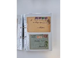 1920/23, umfangreiche Sammlung mit über 4600 Briefen, Karten und Ganzsachen. Dabei interessante Frankaturen, Blockeinheiten, 