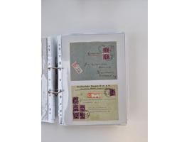 1920/23, umfangreiche Sammlung mit über 4600 Briefen, Karten und Ganzsachen. Dabei interessante Frankaturen, Blockeinheiten, 