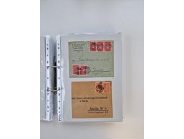 1920/23, umfangreiche Sammlung mit über 4600 Briefen, Karten und Ganzsachen. Dabei interessante Frankaturen, Blockeinheiten, 
