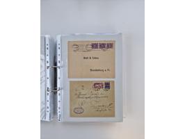 1920/23, umfangreiche Sammlung mit über 4600 Briefen, Karten und Ganzsachen. Dabei interessante Frankaturen, Blockeinheiten, 