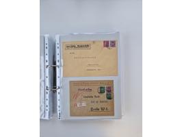 1920/23, umfangreiche Sammlung mit über 4600 Briefen, Karten und Ganzsachen. Dabei interessante Frankaturen, Blockeinheiten, 