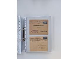 1920/23, umfangreiche Sammlung mit über 4600 Briefen, Karten und Ganzsachen. Dabei interessante Frankaturen, Blockeinheiten, 