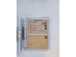 1920/23, umfangreiche Sammlung mit über 4600 Briefen, Karten und Ganzsachen. Dabei interessante Frankaturen, Blockeinheiten, 