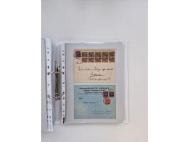 1920/23, umfangreiche Sammlung mit über 4600 Briefen, Karten und Ganzsachen. Dabei interessante Frankaturen, Blockeinheiten, 