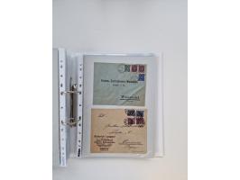 1920/23, umfangreiche Sammlung mit über 4600 Briefen, Karten und Ganzsachen. Dabei interessante Frankaturen, Blockeinheiten, 
