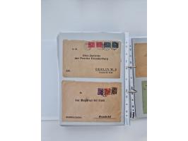 1920/23, umfangreiche Sammlung mit über 4600 Briefen, Karten und Ganzsachen. Dabei interessante Frankaturen, Blockeinheiten, 