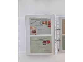 1920/23, umfangreiche Sammlung mit über 4600 Briefen, Karten und Ganzsachen. Dabei interessante Frankaturen, Blockeinheiten, 