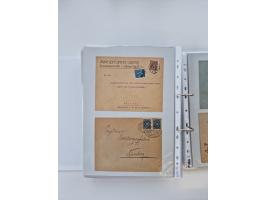 1920/23, umfangreiche Sammlung mit über 4600 Briefen, Karten und Ganzsachen. Dabei interessante Frankaturen, Blockeinheiten, 