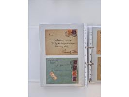 1920/23, umfangreiche Sammlung mit über 4600 Briefen, Karten und Ganzsachen. Dabei interessante Frankaturen, Blockeinheiten, 