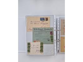 1920/23, umfangreiche Sammlung mit über 4600 Briefen, Karten und Ganzsachen. Dabei interessante Frankaturen, Blockeinheiten, 