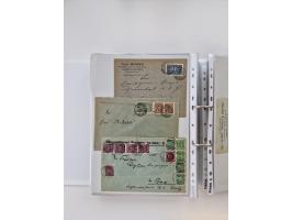 1920/23, umfangreiche Sammlung mit über 4600 Briefen, Karten und Ganzsachen. Dabei interessante Frankaturen, Blockeinheiten, 