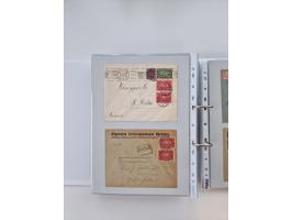 1920/23, umfangreiche Sammlung mit über 4600 Briefen, Karten und Ganzsachen. Dabei interessante Frankaturen, Blockeinheiten, 