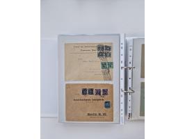 1920/23, umfangreiche Sammlung mit über 4600 Briefen, Karten und Ganzsachen. Dabei interessante Frankaturen, Blockeinheiten, 