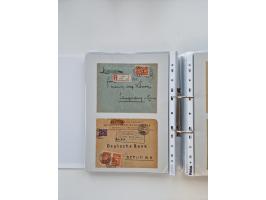 1920/23, umfangreiche Sammlung mit über 4600 Briefen, Karten und Ganzsachen. Dabei interessante Frankaturen, Blockeinheiten, 