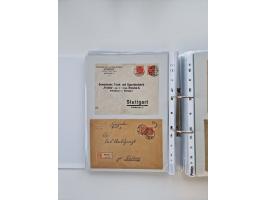 1920/23, umfangreiche Sammlung mit über 4600 Briefen, Karten und Ganzsachen. Dabei interessante Frankaturen, Blockeinheiten, 