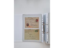 1920/23, umfangreiche Sammlung mit über 4600 Briefen, Karten und Ganzsachen. Dabei interessante Frankaturen, Blockeinheiten, 