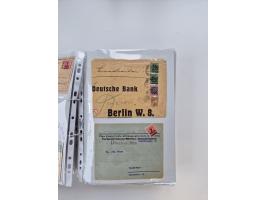 1920/23, umfangreiche Sammlung mit über 4600 Briefen, Karten und Ganzsachen. Dabei interessante Frankaturen, Blockeinheiten, 