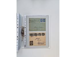 1920/23, umfangreiche Sammlung mit über 4600 Briefen, Karten und Ganzsachen. Dabei interessante Frankaturen, Blockeinheiten, 