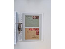 1920/23, umfangreiche Sammlung mit über 4600 Briefen, Karten und Ganzsachen. Dabei interessante Frankaturen, Blockeinheiten, 