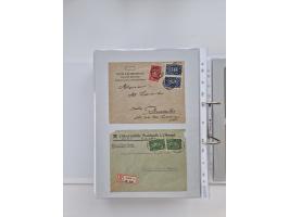 1920/23, umfangreiche Sammlung mit über 4600 Briefen, Karten und Ganzsachen. Dabei interessante Frankaturen, Blockeinheiten, 