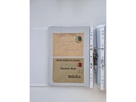 1920/23, umfangreiche Sammlung mit über 4600 Briefen, Karten und Ganzsachen. Dabei interessante Frankaturen, Blockeinheiten, 