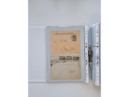 1920/23, umfangreiche Sammlung mit über 4600 Briefen, Karten und Ganzsachen. Dabei interessante Frankaturen, Blockeinheiten, 