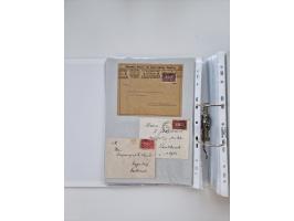 1920/23, umfangreiche Sammlung mit über 4600 Briefen, Karten und Ganzsachen. Dabei interessante Frankaturen, Blockeinheiten, 