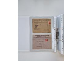 1920/23, umfangreiche Sammlung mit über 4600 Briefen, Karten und Ganzsachen. Dabei interessante Frankaturen, Blockeinheiten, 