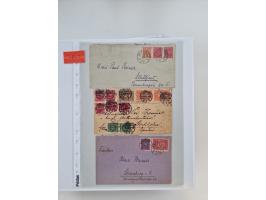 1920/23, umfangreiche Sammlung mit über 4600 Briefen, Karten und Ganzsachen. Dabei interessante Frankaturen, Blockeinheiten, 